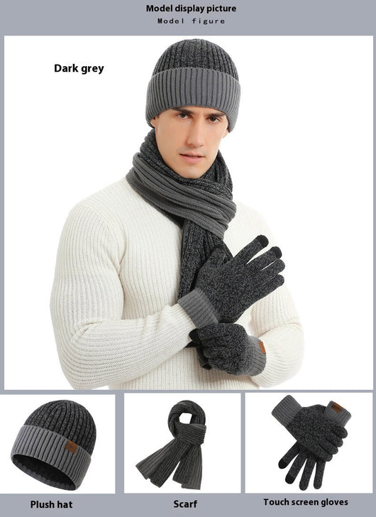 Conjunto Invernal de Gorro, Bufanda y Guantes Acolchados para Hombre - Image 16