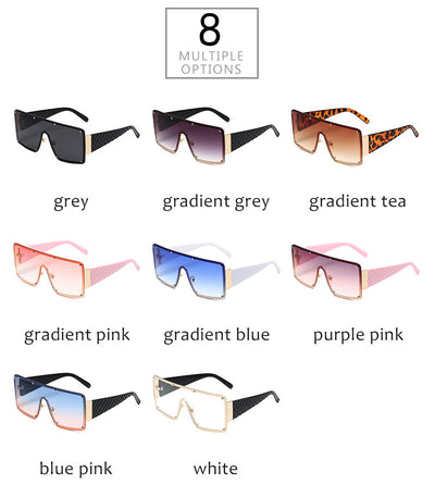 Gafas de Sol Cuadradas Oversized con Personalidad para Mujer - Image 15