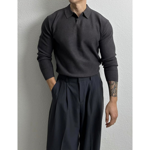 Suéter Ejecutivo Slim Fit Estilo Británico para Hombre