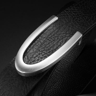 Cinturón de Cuero Genuino para Hombre con Hebilla de Precisión - Image 3