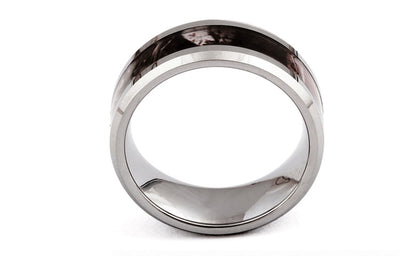 Anillo de Tungsteno 8mm para Hombre con Patrón de Mármol - Image 8