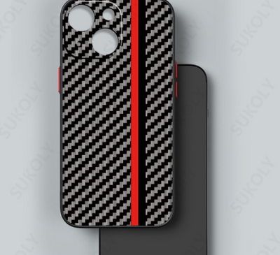 Funda Protectora de Fibra de Carbono Anti Caídas para Celular - Image 2