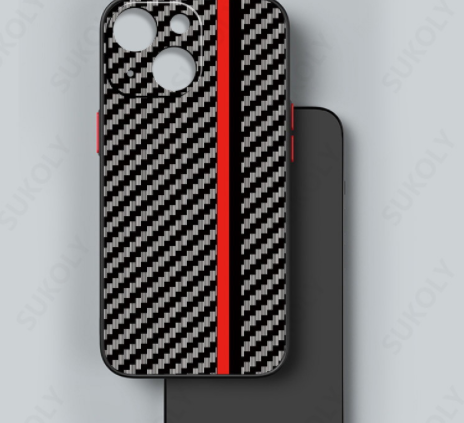Funda Protectora de Fibra de Carbono Anti Caídas para Celular - Image 2