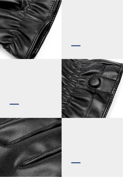 Guantes de Invierno de Cuero PU para Hombre, Cálidos y para Pantalla Táctil - Image 7