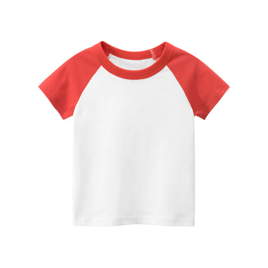 Camiseta Infantil de Manga Corta Color Liso para Publicidad - Image 25