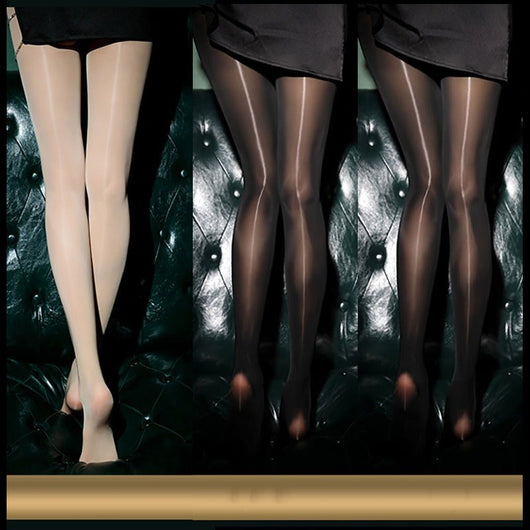 Medias Brillantes Ultrafinas con Bragueta Dorada - Estilo Elegante y Sensual - Image 13