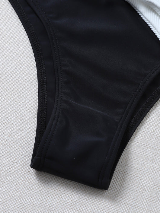 Bikini de Color Sólido Clásico - Estilo Europeo Moderno - Image 7
