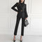 Conjunto Ejecutivo: Blazer Rayado Slim y Pantalón a Juego