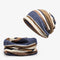 Gorro Tejido a Rayas Versátil para Hombre y Mujer