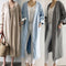 Cardigan Suelto Talla Grande en Color Liso