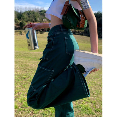 Pantalones Vintage con Cintura Alta y Pierna Ancha - Image 11