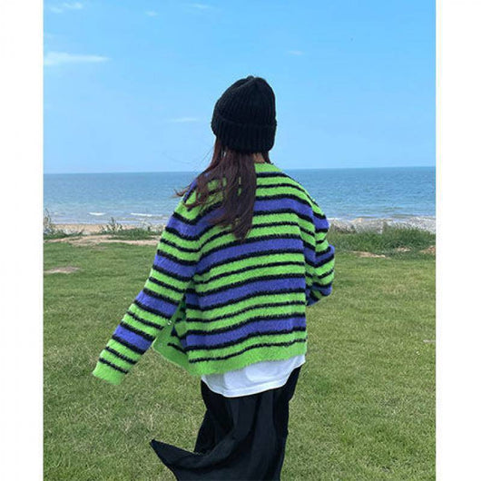 Cardigan de Lana Visón Holgado y Relajado - Image 6