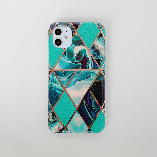 Funda de Mármol Cosida para Teléfono