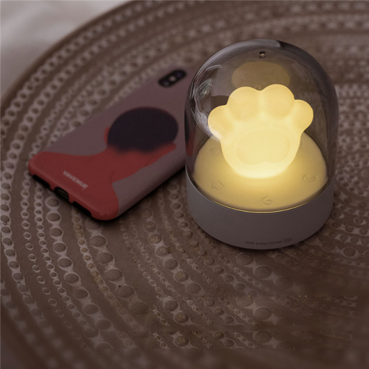 Lámpara Musical Infantil con Forma de Patita de Gato - Luz Nocturna USB Recargable - Image 8