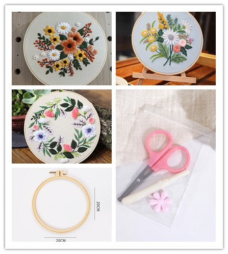 Kit de Costura para Cuadro Tridimensional con Flores Artesanales - Image 38