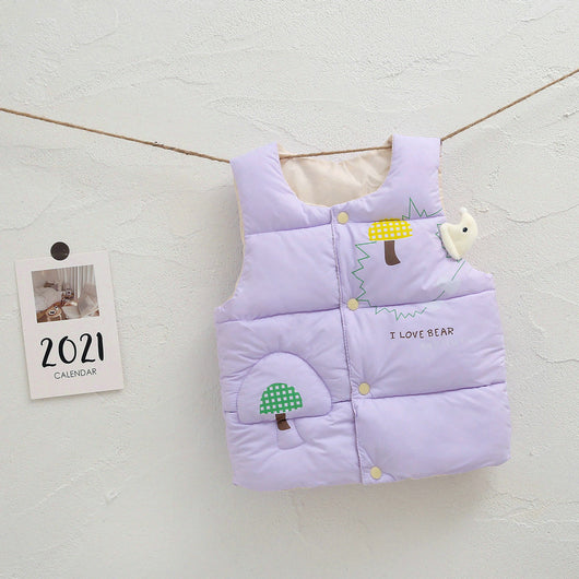Chaleco Acolchado de Algodón para Niños - Mayoreo Ropa Infantil Unisex - Image 3