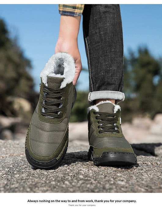 Botas de Nieve para Hombre Caña Media con Suela Térmica Antideslizante - Image 18