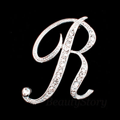 Broche de letra con diamantes - Image 30