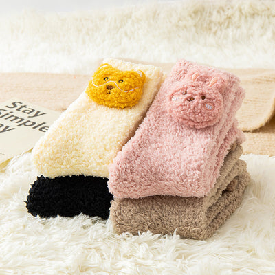 Calcetines Cálidos con Diseño de Animales 3D para Casa y Salidas - Image 14