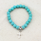 Boho Vintage Turquoises Bracelet Fashion Jewelry Cross