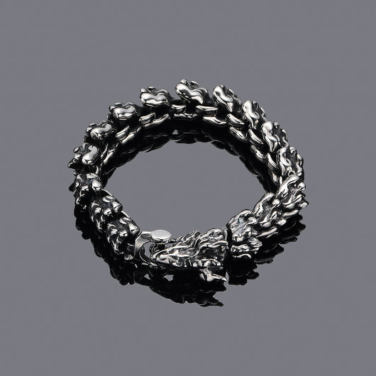 Pulsera Vintage Cabeza de Dragón para Hombre - Acceorio de Poder y Estilo - Image 7
