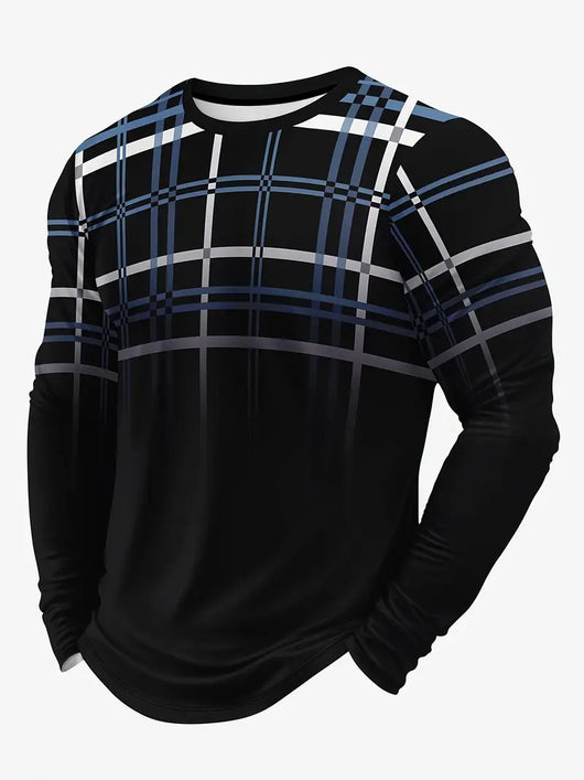 Camiseta Manga Larga Hombre Estilo Trendy Primavera Otoño - Image 10