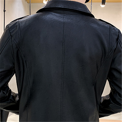 Chaqueta de Cuero de Largo Medio - Image 6