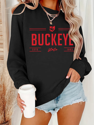 Sudadera Casual Ohio con Cuello Redondo para Mujer - Image 3