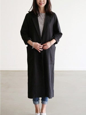 Traje Largo de Algodón y Lino para Mujer - Image 5