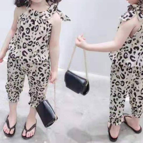 Traje Estilo Western para Niña con Estampado Leopardo