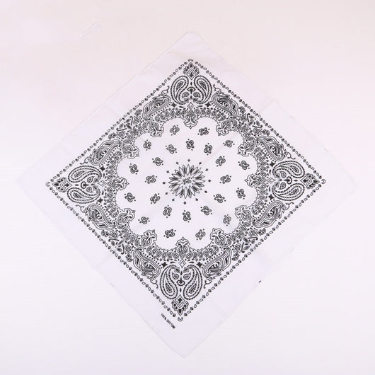 Pañuelo Cuadrado de Algodón con Estampado de Flor de Cajú 55cm - Image 29