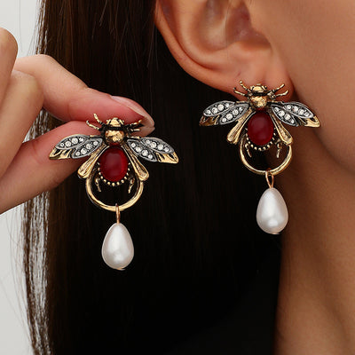Aretes Retro con Insectos y Animales - Estilo Vintage