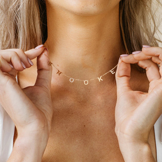 Collar Personalizado con Nombre en Letras del Alfabeto DIY - Image 5