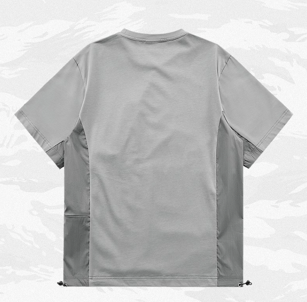 Playera de Contraste con Costuras Combinadas