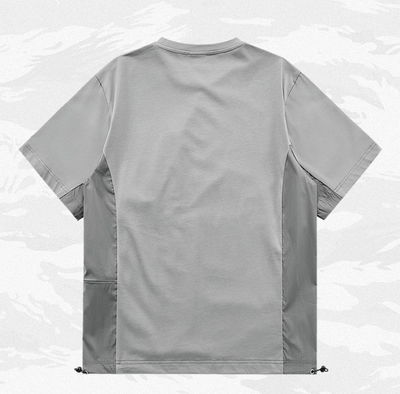 Playera de Contraste con Costuras Combinadas