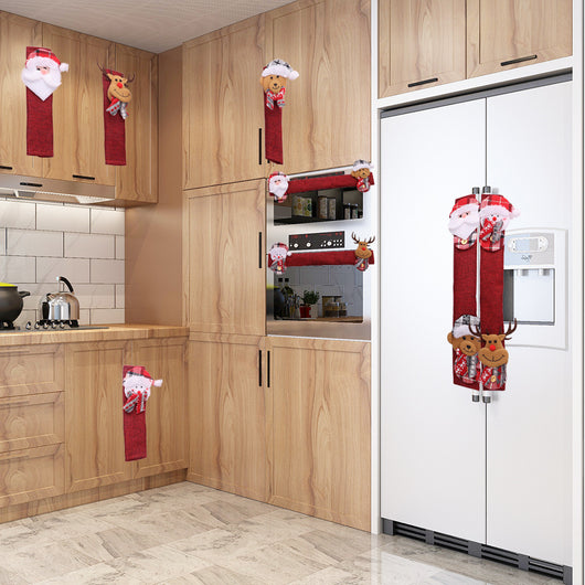Set de 8 Muñecos Navideños para Manijas de Refrigerador - Image 10