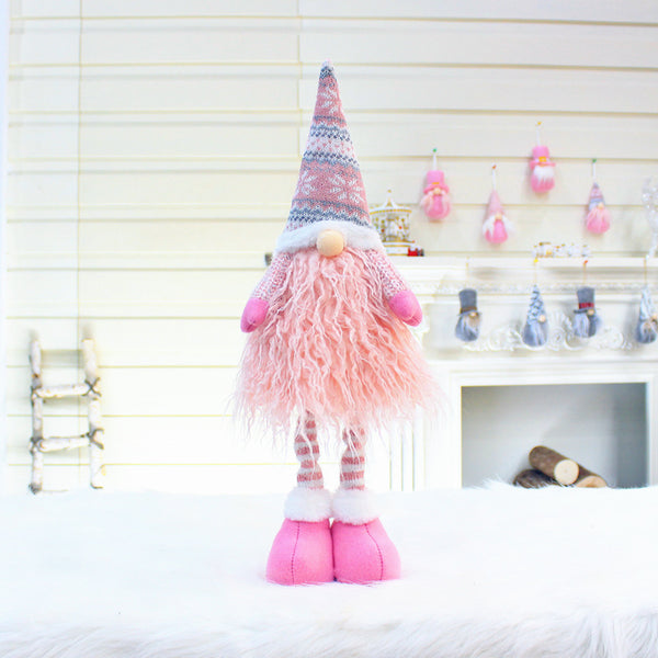 Muñeca sin Rostro con Palo Telescópico para Decoración Navideña - Image 5
