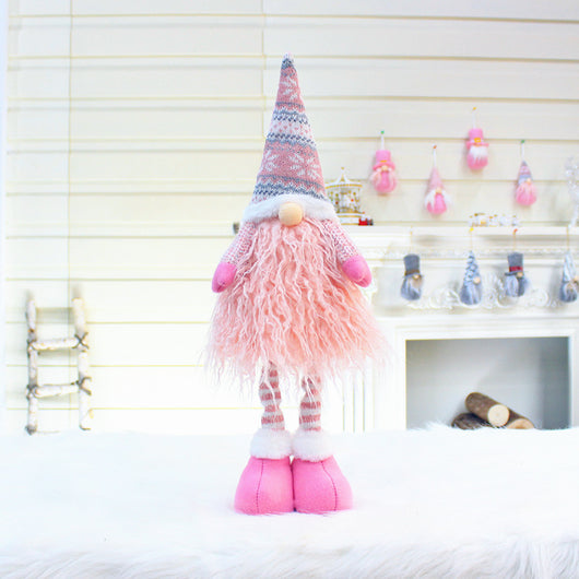 Muñeca sin Rostro con Palo Telescópico para Decoración Navideña - Image 5