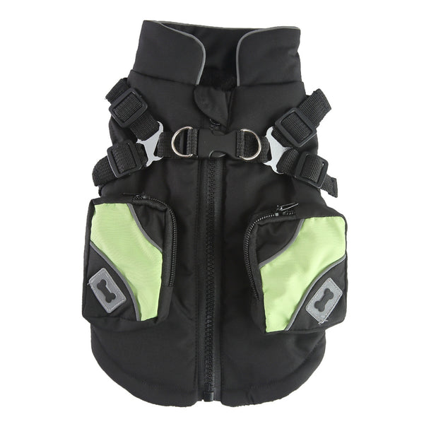Abrigo Térmico para Perros con Cierre - Ropa de Invierno Impermeable