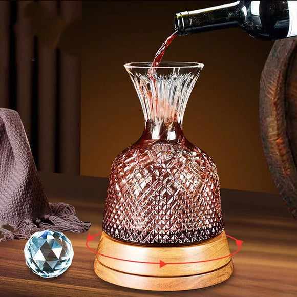 Juego de Decantadores de Cristal Rojo Vortex para Vino