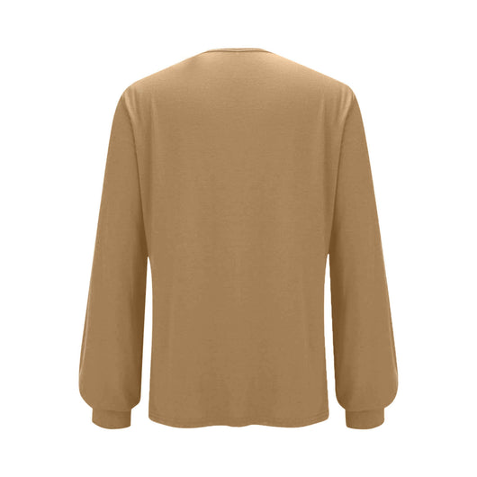 Blusa Suéter Holgada con Lentejuelas y Cuello Redondo - Manga Larga Casual - Image 22