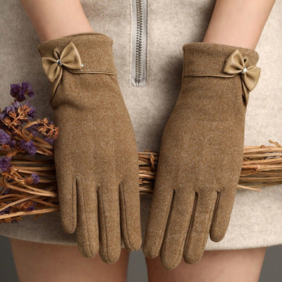 Guantes Cálidos con Pantalla Táctil y Moño - Image 13