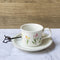 Juego de Taza y Platillo de Cerámica Tulipán