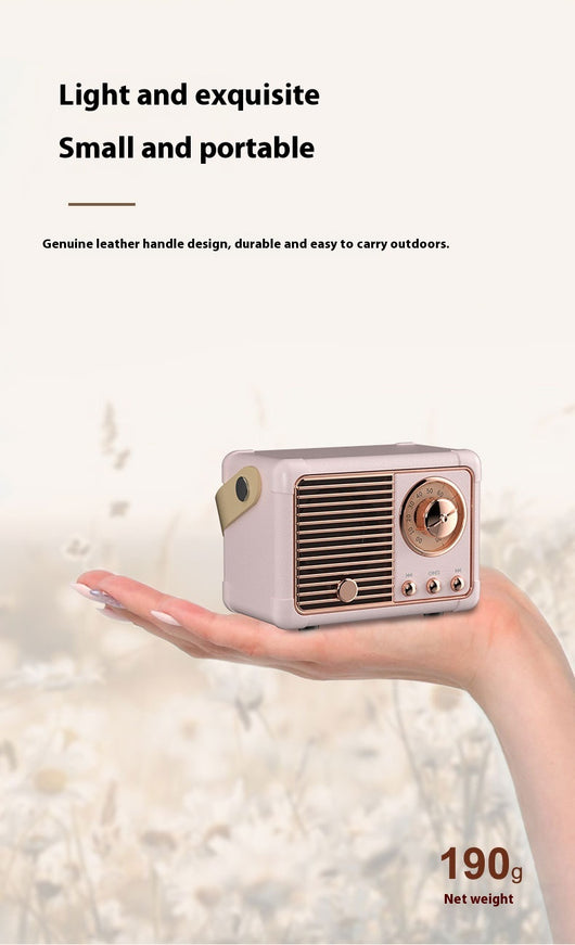 Altavoz Bluetooth Portátil Retro Mini Inalámbrico para Auto y Escritorio - Image 41