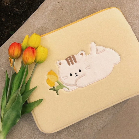 Bolsa de Almacenamiento para Laptop y Tablet Tulip Gatito Bamtoree