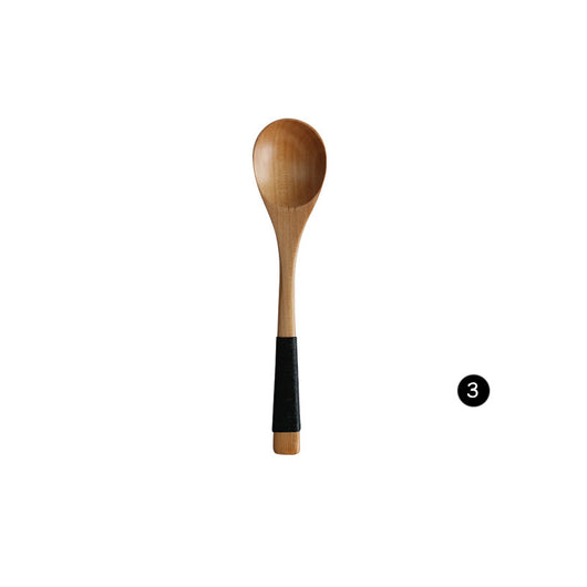 Juego de Cucharas y Tenedor de Bambú Natural para Cocina - Image 6