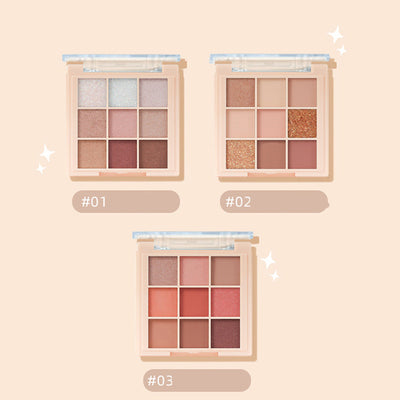Paleta de Sombras de Ojos 9 Colores Tierra - Maquillaje Profesional - Image 3