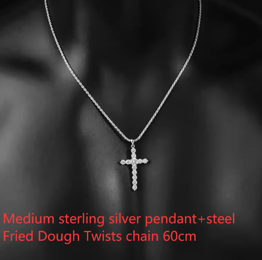 Collar Cruz de Plata S925 para Hombre y Mujer - Image 6