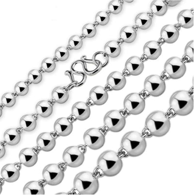 Collar de Cuentas Esféricas de Plata - Image 3