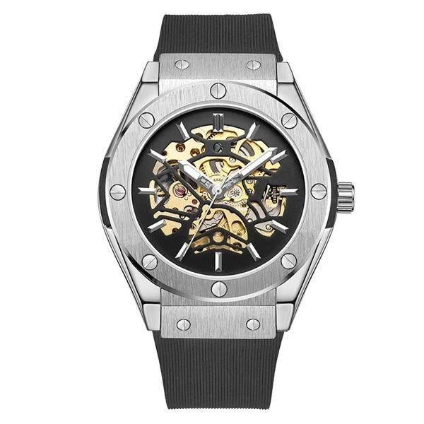 Reloj Mecánico Vintage con Diseño Calavera